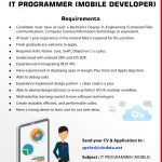 LOKER PROG MOBILE DEV - JAN 23
