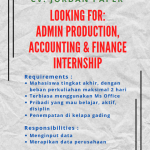 Materi Lowongan magang CV. Jordan Paper_001