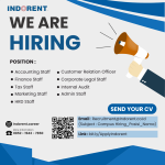 Poster Lowongan Kerja Indorent 2024